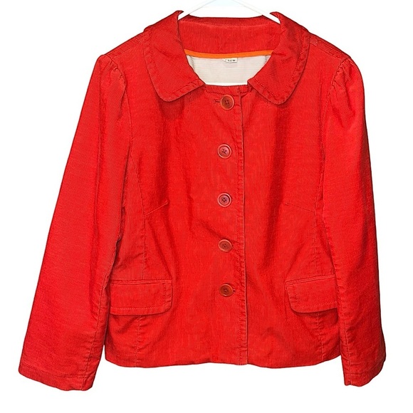 J Crew Classic Cropped Corduroy Peplum 5-Button Jacket -Small, Women’s - Picture 1 of 10